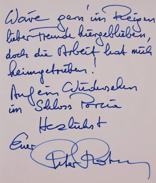 Peter Ratzenbeck Gästebuch