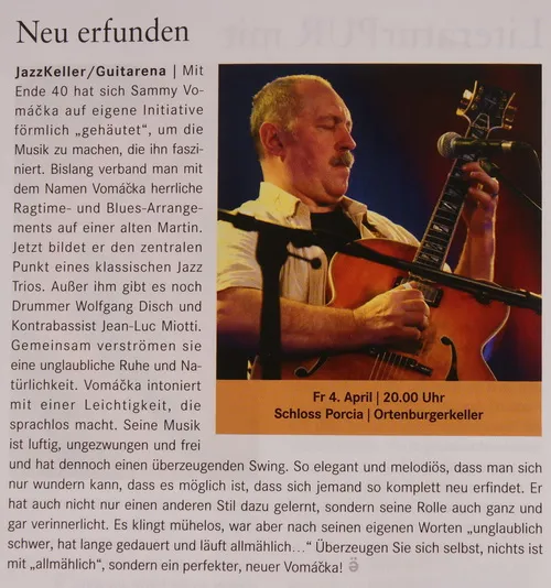 Sammy Vomacka Jazz Trio Gästebuch