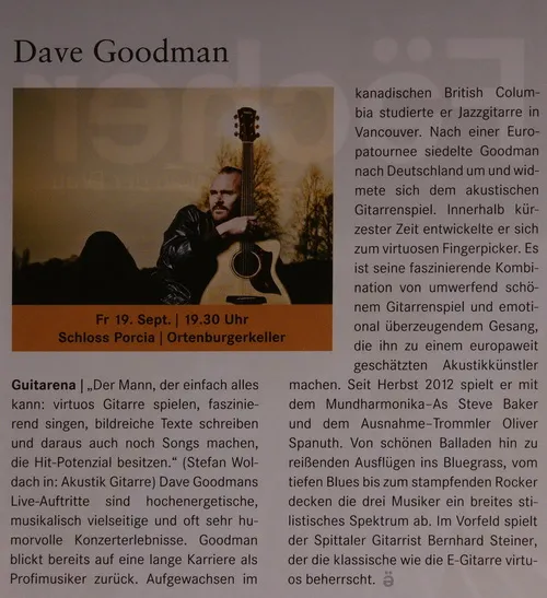 Dave Goodman u. Bernhard Steiner Gästebuch